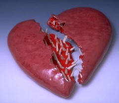Broken Hearted II: 3"x16"x19"